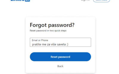 Šta raditi kada nemate pristup vašem profilu na LinkedIn-u? 🚨